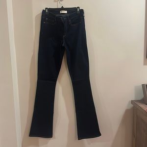 Gap 29 Tall Baby Boot Dark Blue Jeans